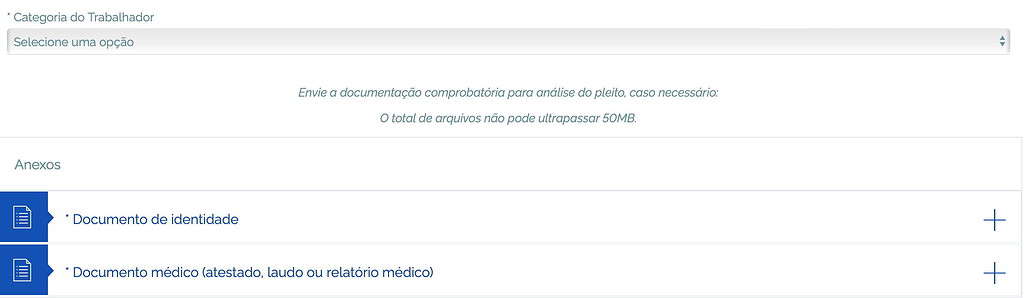 Formulario auxilio doenca do inss